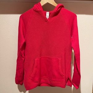 *like new* Girls ivivva lululemon hot pink knit sweater. Worn once. Size 14